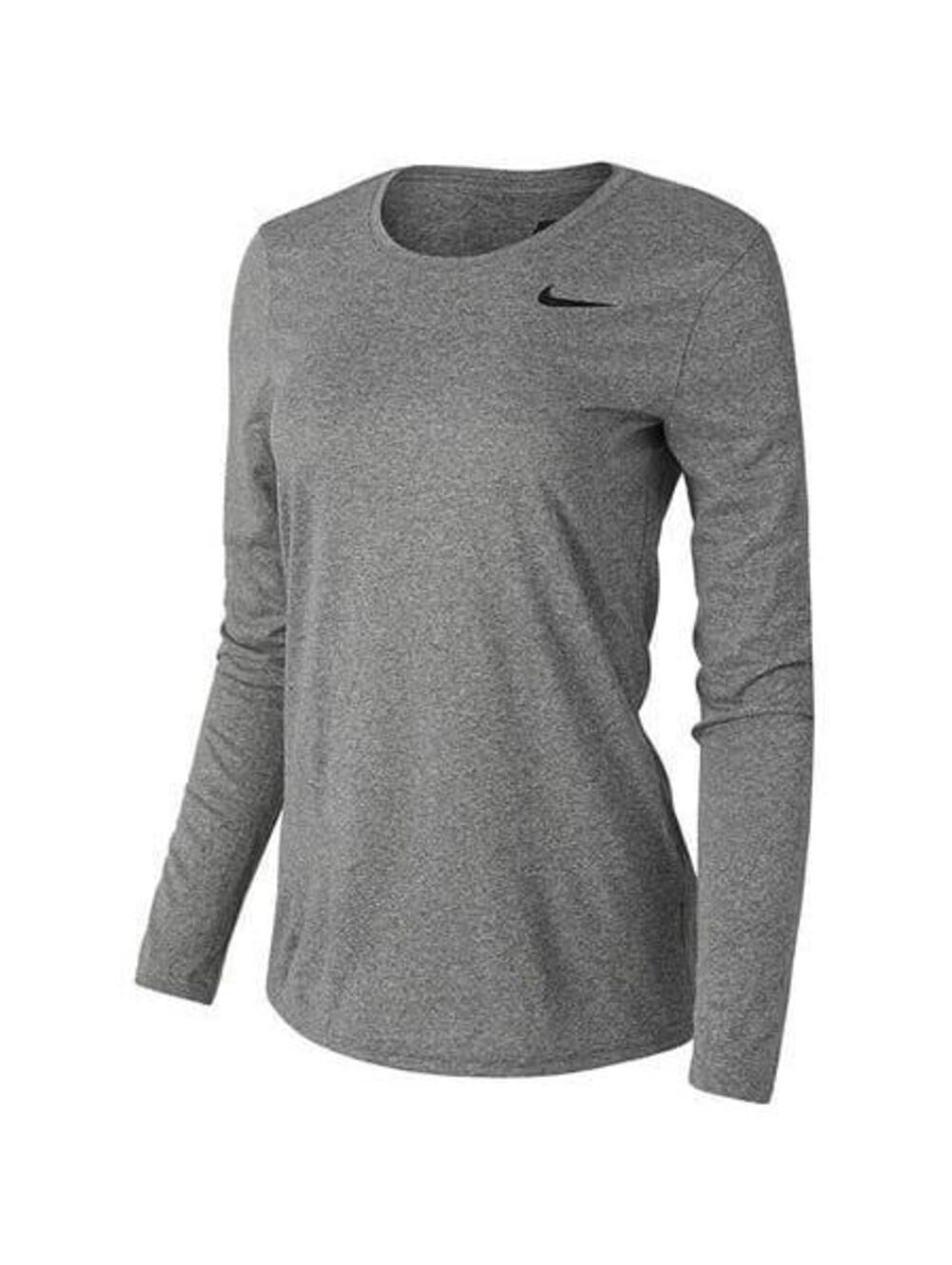 Nike Women's Legend L/S T SP20 TOP - Carbon Heather/Carbon Heather/Black